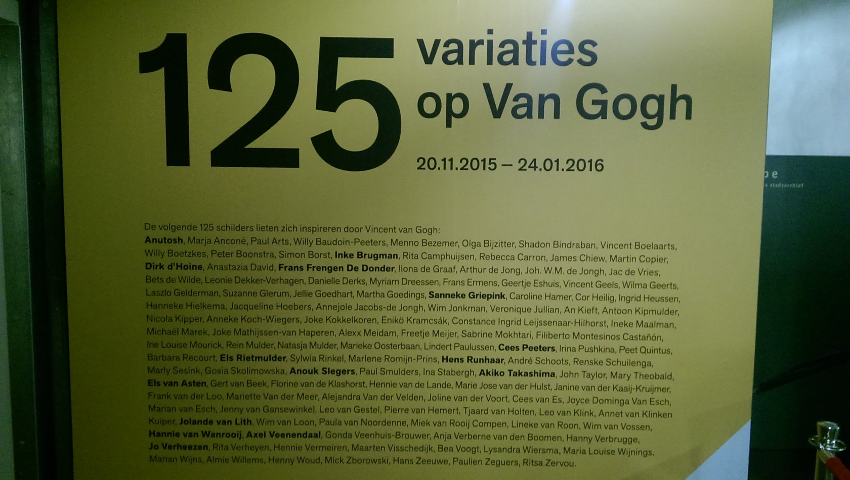 125 Variaties op Van Gogh